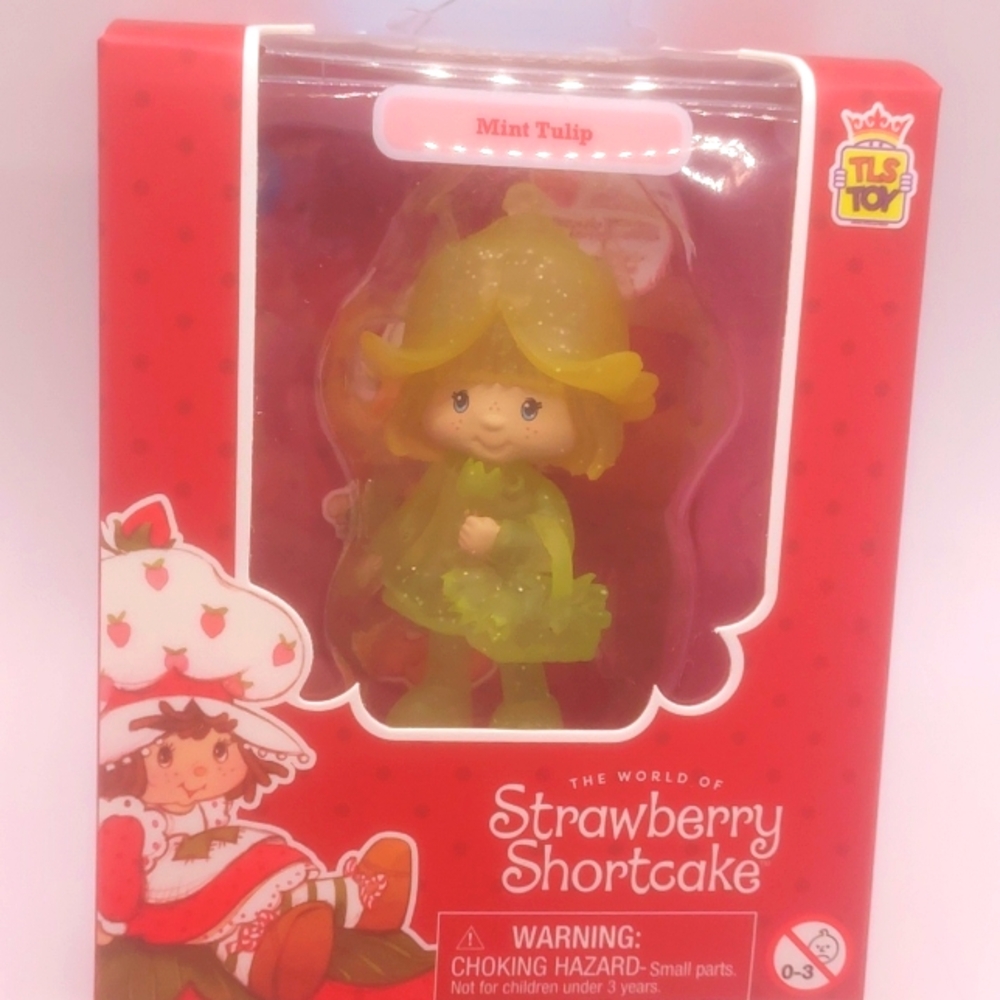 NIB Mint Tulip Chase Cheebee Strawberry Shortcake series 2 Rare Chase figure‎
